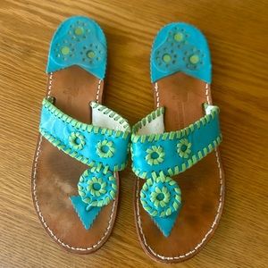 Aqua Stephen Bonanno Palm Beach Jack Rogers Sandals